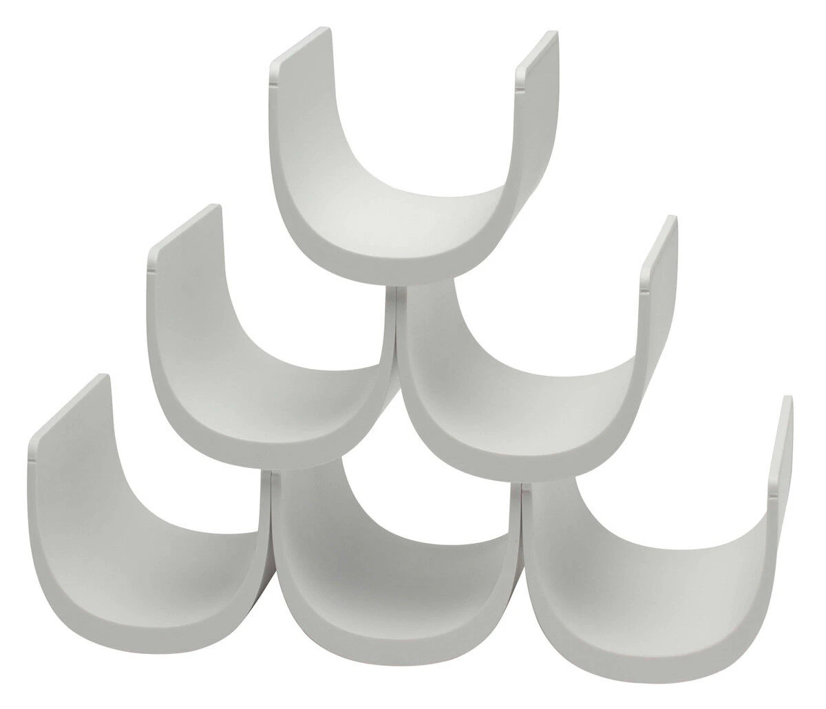 Alessi Noè Wijnrek 6 Flessen Kunststof Wit 1 Alessi Noè Wijnrek 6 Flessen Kunststof Wit