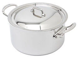 Mauviel M'Cook Kookpan Met Deksel Rond 24 Cm Rvs Glans 1 Mauviel M'Cook Kookpan Met Deksel Rond 24 Cm Rvs Glans