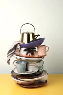 HK Living ACE6740 Bold & Basic Theepot 700 Ml Aardewerk Goudkleurig -Kookwinkel ace6740 b