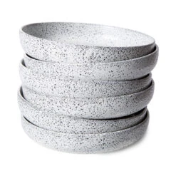 HK Living ACE7035 Gradient Diep Bord ø 21,5 Cm Crèmekleurig 2 Stuks -Kookwinkel ace7035 lr d 01