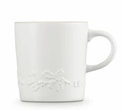 Le Creuset Holly Collectie Mok 200 Ml Aardewerk Katoenwit -Kookwinkel lc 20200529 zs ps fs 60303204311511 005