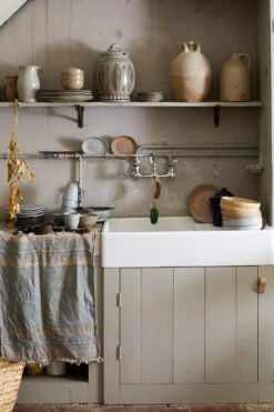 HK Living ACE7035 Gradient Diep Bord ø 21,5 Cm Crèmekleurig 2 Stuks -Kookwinkel lr pi18 01 1 1 1