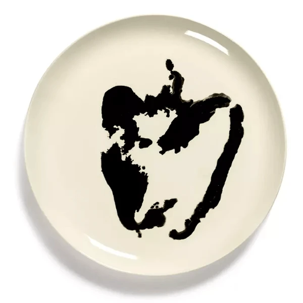 Serax Feast By Ottolenghi Bord L ø 26 Cm H 2 Cm Aardewerk White + Pepper Black 1 Serax Feast By Ottolenghi Bord L ø 26 Cm H 2 Cm Aardewerk White + Pepper Black